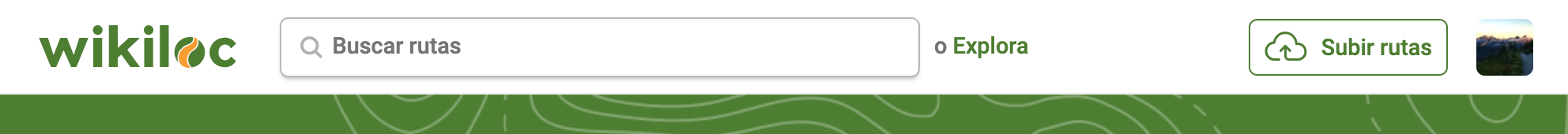 Buscar Wikiloc Web