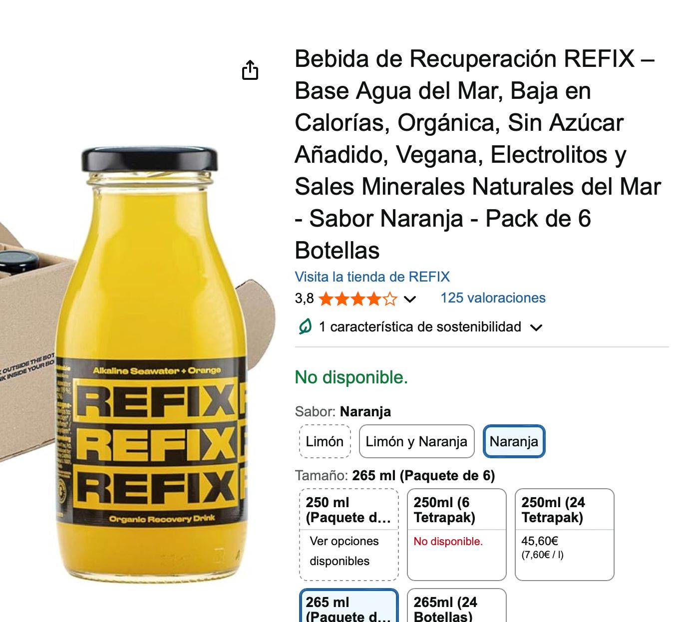 Bebida Isotónica REFIX
